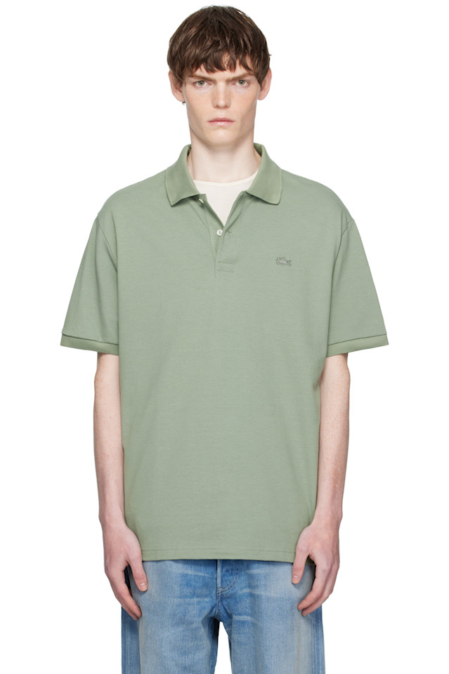Lacoste Зеленая свободная рубашка-поло из плотного пике
Lacoste Зеленая свободная рубашка-поло из плотного пике