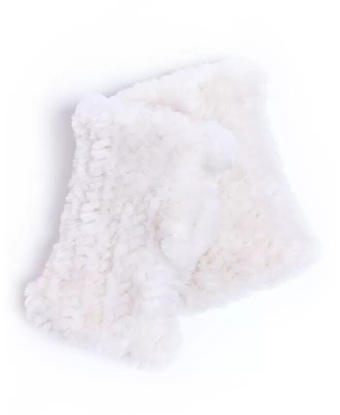 Вязаные перчатки без пальцев из овчины Julia & Stella By Maximilian, белый
Вязаные перчатки без пальцев из овчины Julia & Stella By Maximilian, белый