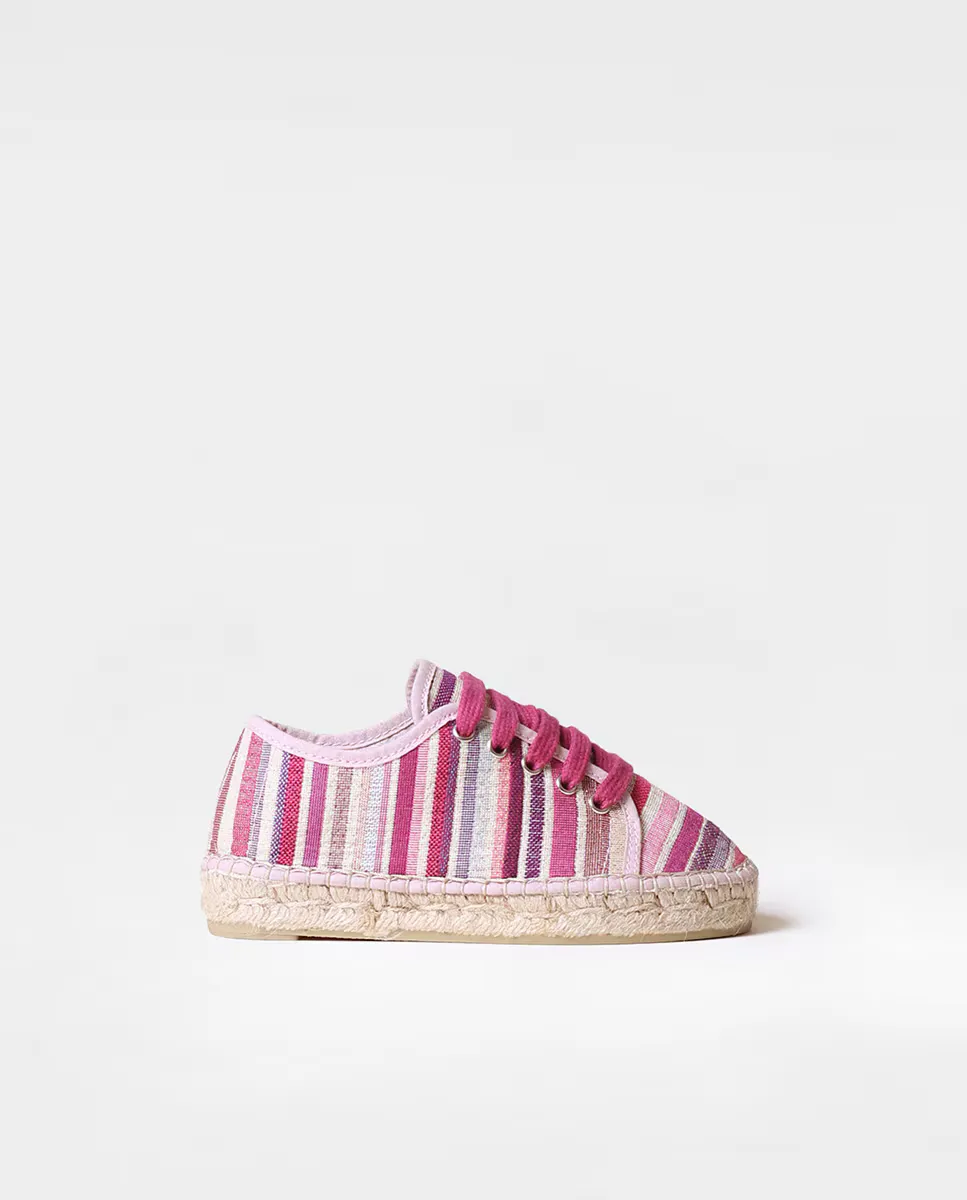 Эспадрильи для девочки из полосатой ткани со шнуровкой Toni Pons, розовый
Эспадрильи для девочки из полосатой ткани со шнуровкой Toni Pons, розовый