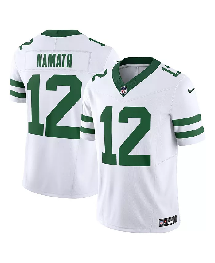 Мужская лимитированная джерси New York Jets Vapor F.U.S.E. Joe Namath Legacy Nike, белый 
Мужская лимитированная джерси New York Jets Vapor F.U.S.E. Joe Namath Legacy Nike, белый
