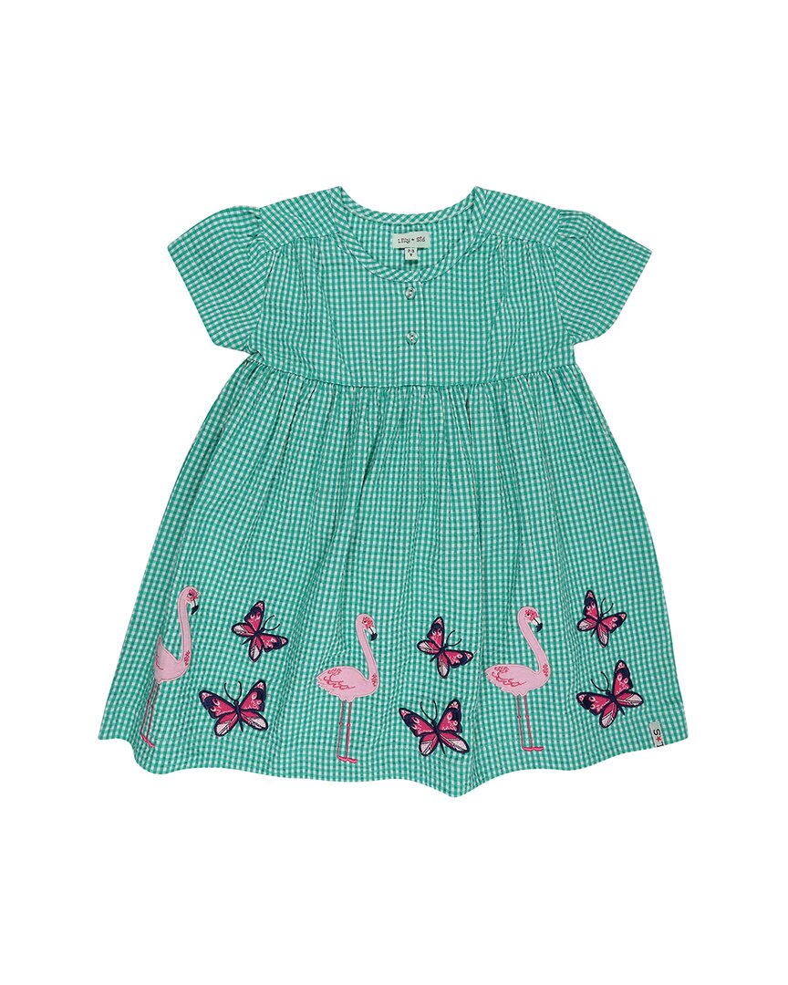 Платье с аппликацией в клетку Lilly and Sid, зеленый
Платье с аппликацией в клетку Lilly and Sid, зеленый