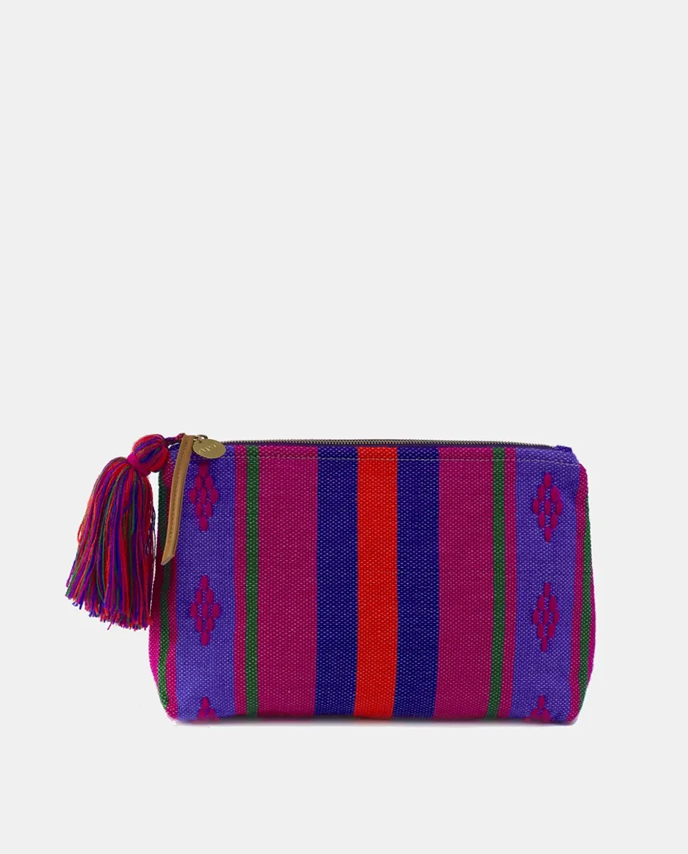 Хлопковый клатч в полоску Haik Ourika, фиолетовый
Хлопковый клатч в полоску Haik Ourika, фиолетовый