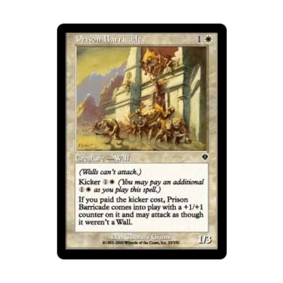 CCG Тюремная баррикада (клавиша C), MTG - Invasion
CCG Тюремная баррикада (клавиша C), MTG - Invasion