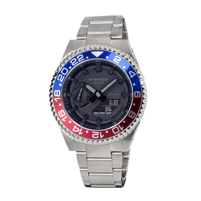 Часы Casio G-Shock Analog-Digital 2100 Series, арт. GA-2100-1A1, серебристый/сине-красный/черный
Часы Casio G-Shock Analog-Digital 2100 Series, арт. GA-2100-1A1, серебристый/сине-красный/черный