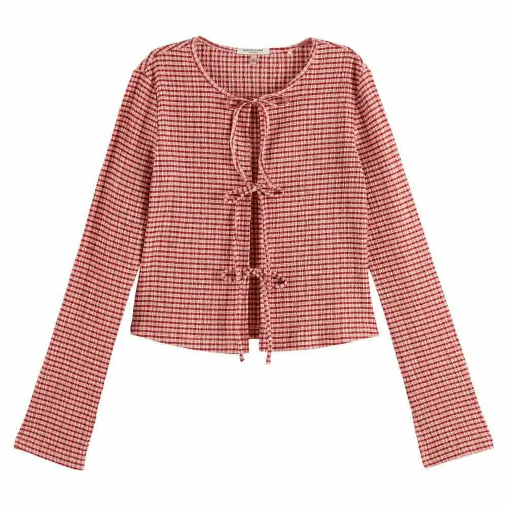 Лонгслив Scotch & Soda Gingham, красный 
Лонгслив Scotch & Soda Gingham, красный