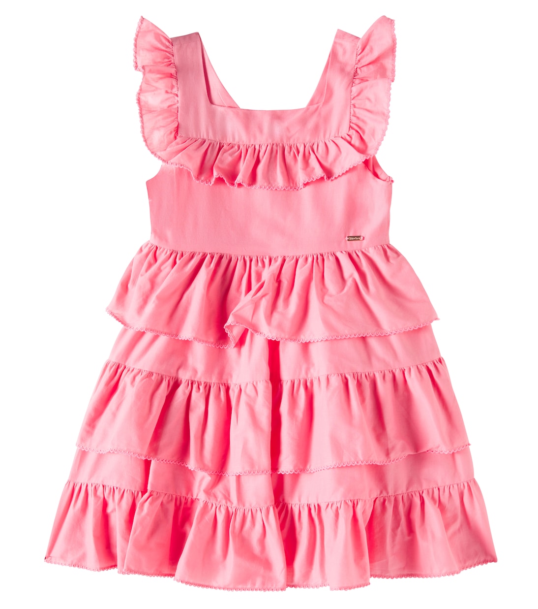 Многоярусное хлопковое платье с оборками Patachou, Coral
Многоярусное хлопковое платье с оборками Patachou, Coral