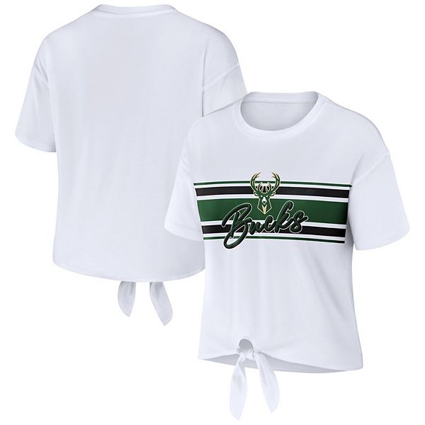 Женская белая футболка Milwaukee Bucks с завязкой спереди Wear By Erin Andrews, Белый, Женская белая футболка Milwaukee Bucks с завязкой спереди Wear By Erin Andrews
Женская белая футболка Milwaukee Bucks с завязкой спереди Wear By Erin Andrews, Белый, Женская белая футболка Milwaukee Bucks с завязкой спереди Wear By Erin Andrews