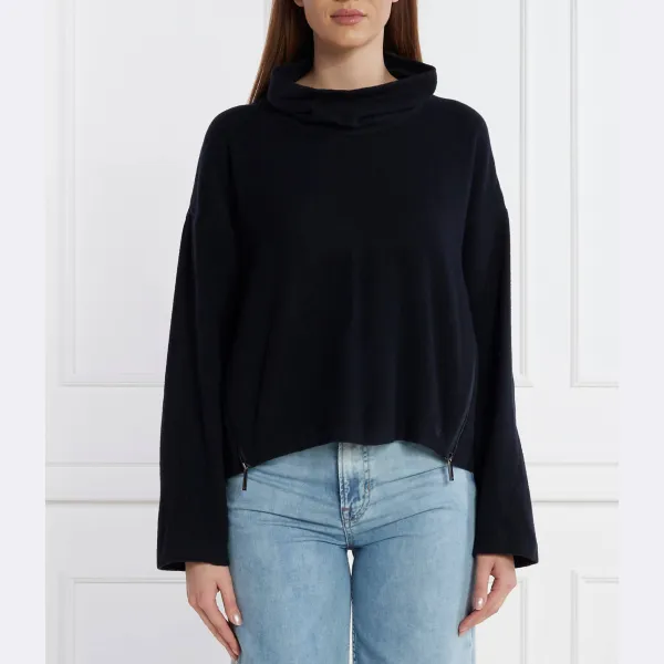 Шерстяной свитер свободного кроя с добавлением кашемира Emporio Armani, синий
Шерстяной свитер свободного кроя с добавлением кашемира Emporio Armani, синий