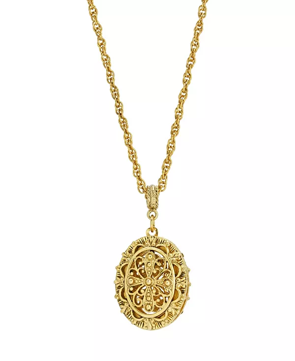 Ожерелье-Медальон с филигранным крестом 2028, gold-tone
Ожерелье-Медальон с филигранным крестом 2028, gold-tone