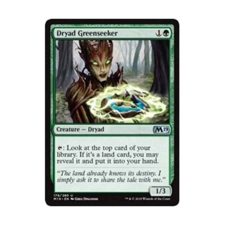 CCG Дриада Зелёный Искатель (U), MTG - Core Set 2019
CCG Дриада Зелёный Искатель (U), MTG - Core Set 2019