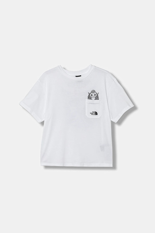 Детская хлопковая футболка B Sports оверсайз с карманом и принтом The North Face, белый
Детская хлопковая футболка B Sports оверсайз с карманом и принтом The North Face, белый