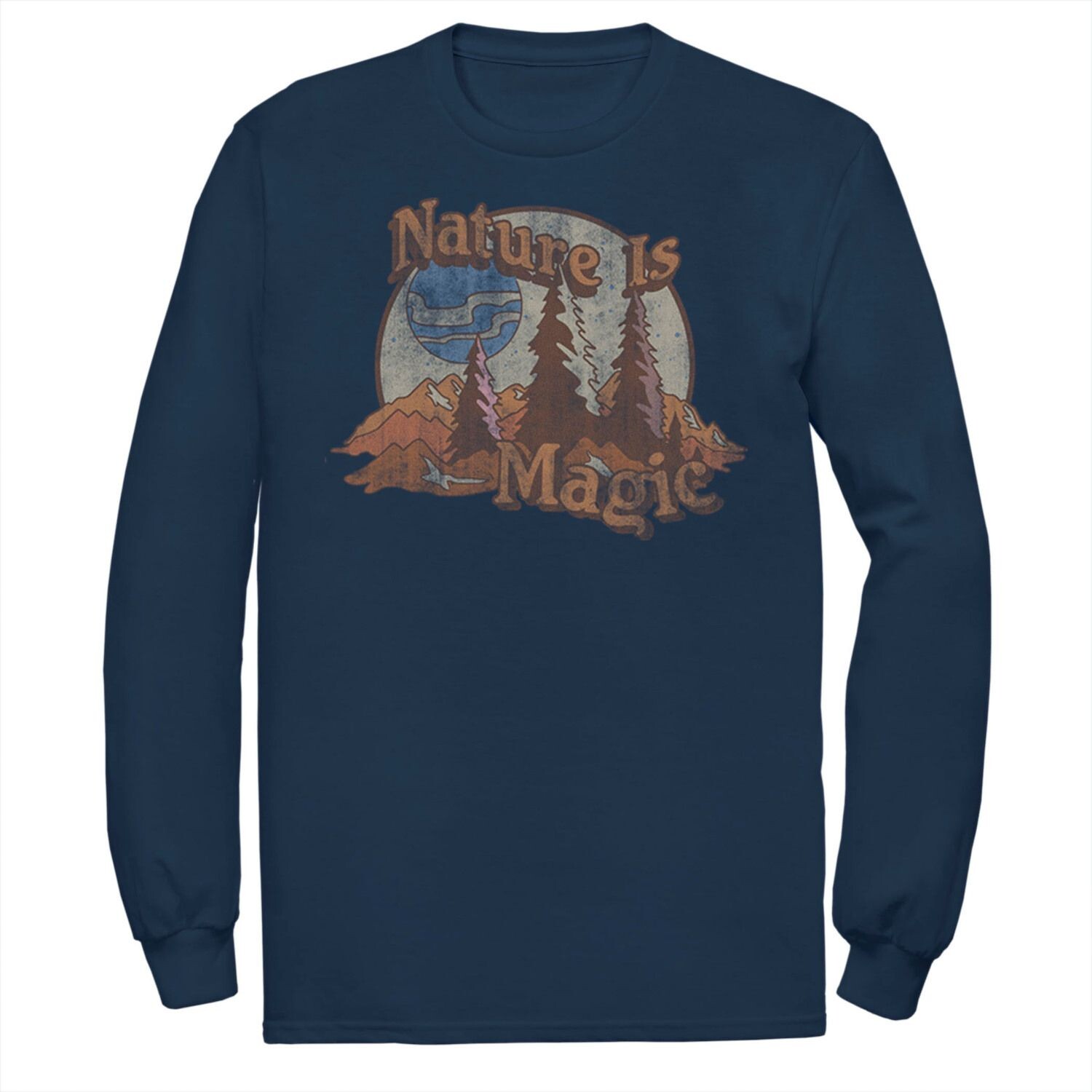 Мужская футболка Nature Is Magic с горами и деревьями в форме круга Licensed Character
Мужская футболка Nature Is Magic с горами и деревьями в форме круга Licensed Character
