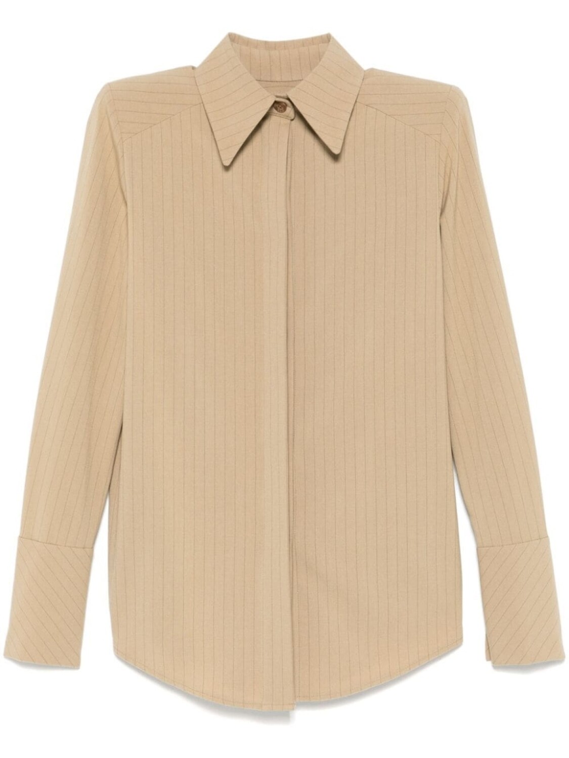 Рубашка в тонкую полоску MITILIANE COUTURE, нейтральный цвет 
Рубашка в тонкую полоску MITILIANE COUTURE, нейтральный цвет