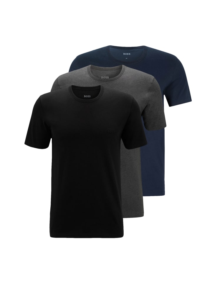 Набор из 3 разноцветных футболок с круглым вырезом
Набор из 3 разноцветных футболок с круглым вырезом