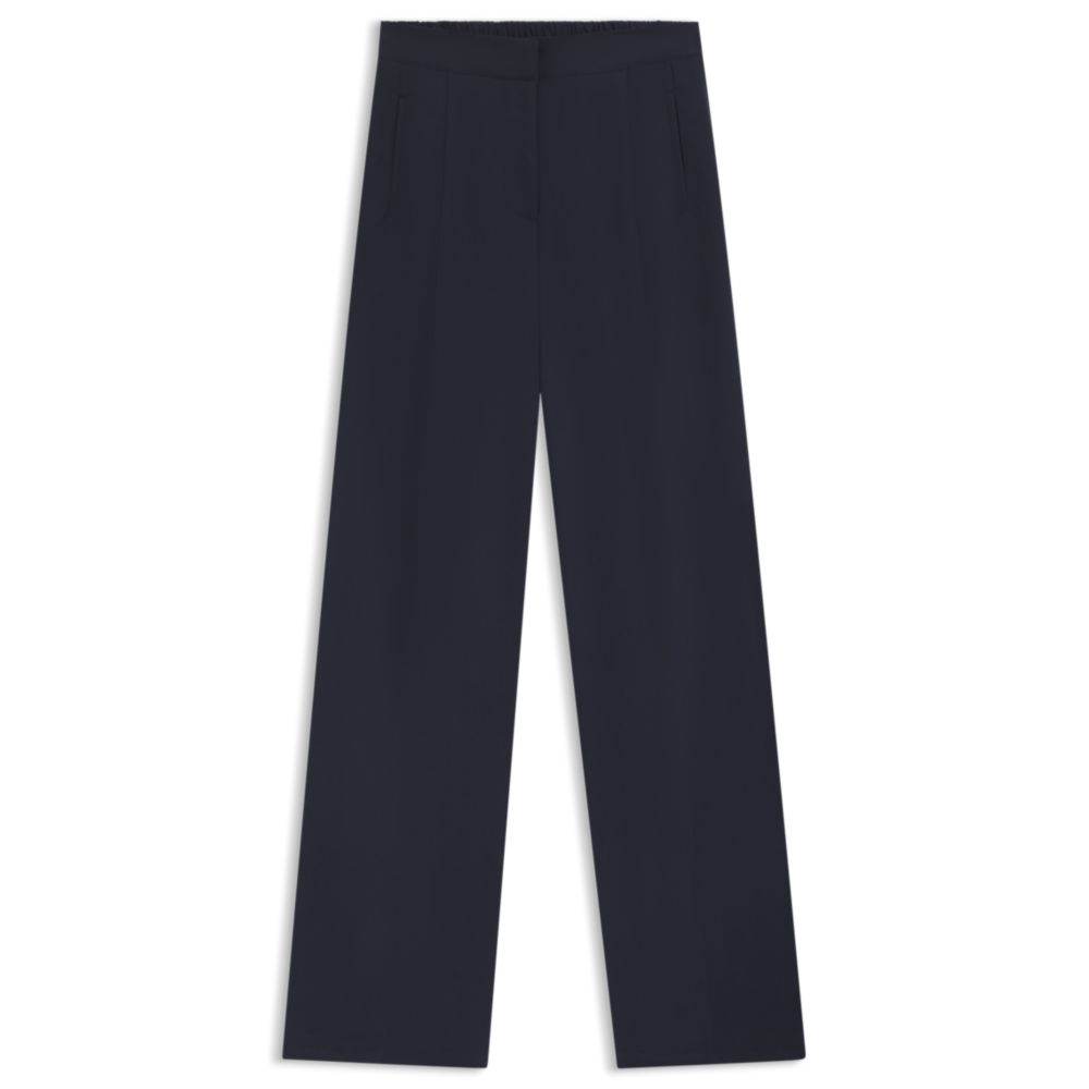 Классические брюки со складками BOSS, темно-синий
Классические брюки со складками BOSS, темно-синий