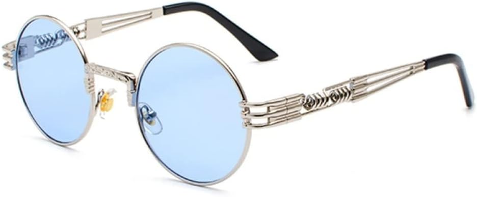 Модные ретро-солнцезащитные очки в стиле стимпанк с круглыми металлическими дужками для мужчин и женщин, цветные, с защитой от УФ-излучения UV400 MUTYNE, N21 Silver Blue
Модные ретро-солнцезащитные очки в стиле стимпанк с круглыми металлическими дужками для мужчин и женщин, цветные, с защитой от УФ-излучения UV400 MUTYNE, N21 Silver Blue