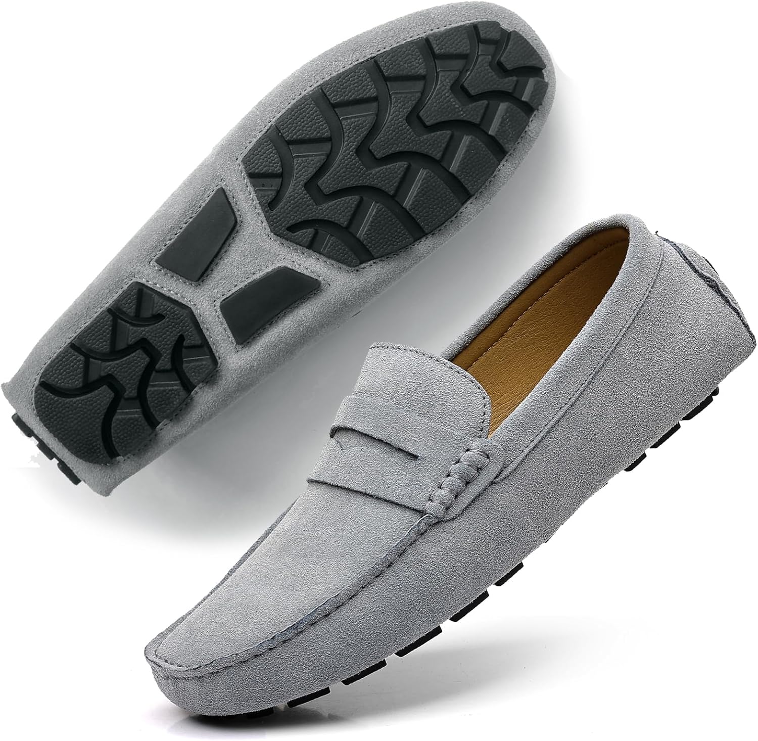 Мужские замшевые лоферы DCZTELG с отделкой под пенни- удобная обувь без шнурков для повседневной носки, работы и вождения, серый
Мужские замшевые лоферы DCZTELG с отделкой под пенни- удобная обувь без шнурков для повседневной носки, работы и вождения, серый