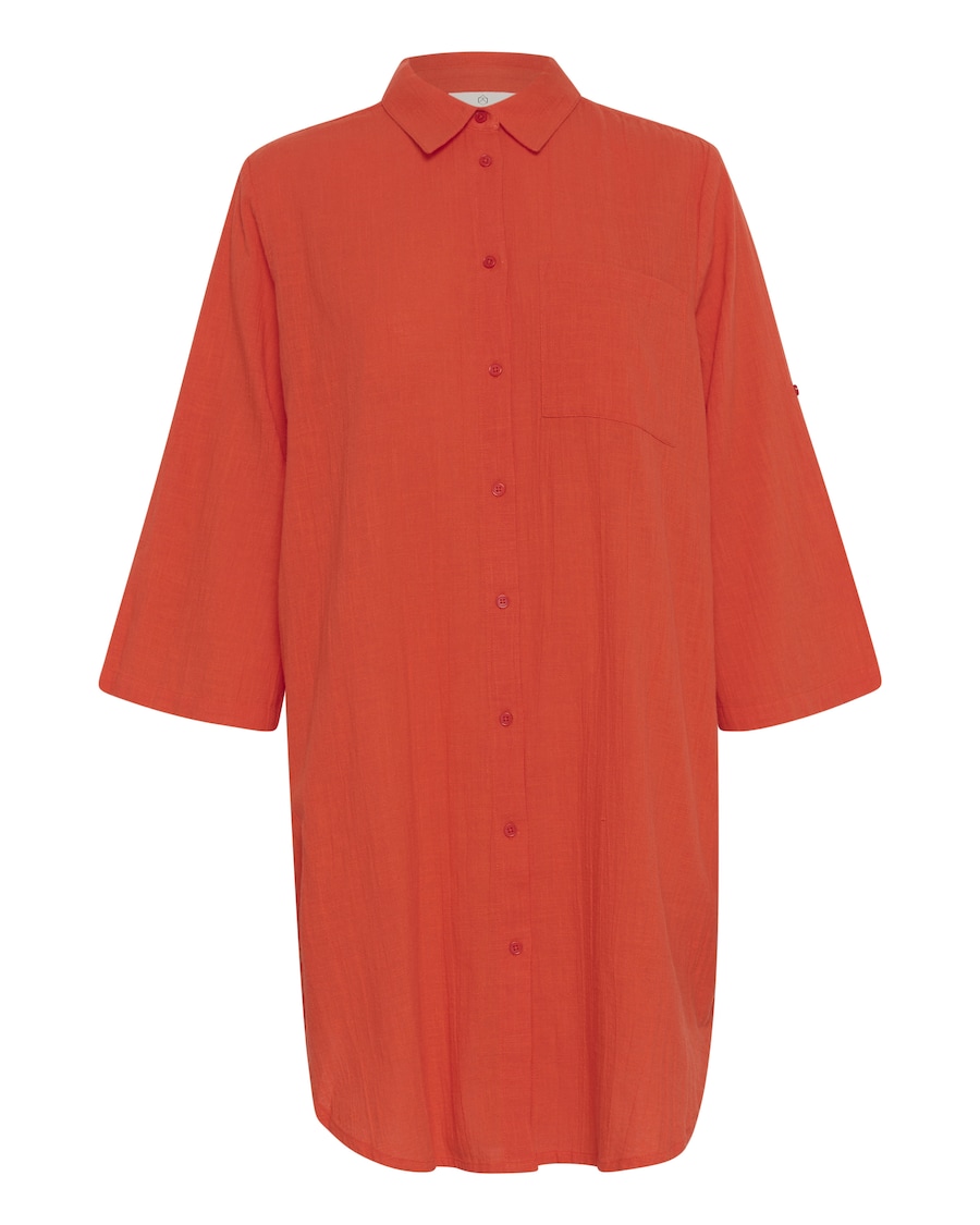 Платье-рубашка Kaffe, оранжево-красный
Платье-рубашка Kaffe, оранжево-красный