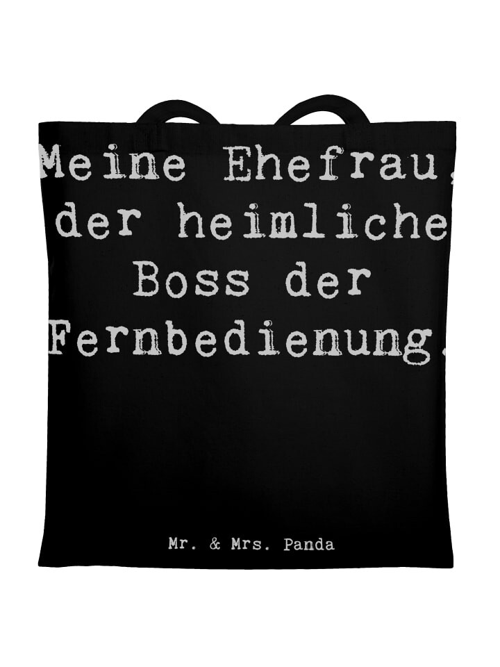 Сумка для переноски Mr & Mrs Panda Ehefrau Boss, черный
Сумка для переноски Mr & Mrs Panda Ehefrau Boss, черный