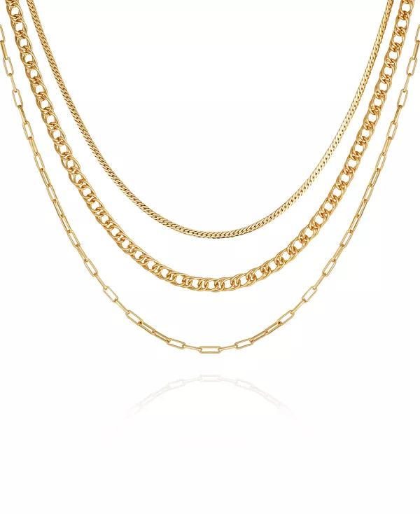 Многослойное цепочное ожерелье золотистого оттенка Vince Camuto, gold-tone
Многослойное цепочное ожерелье золотистого оттенка Vince Camuto, gold-tone