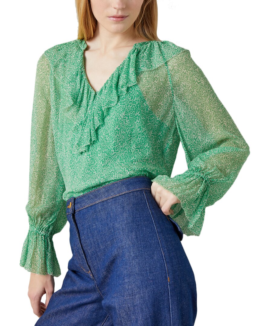 LK Bennett Annie Топ из ткани с плетением, зеленый
LK Bennett Annie Топ из ткани с плетением, зеленый