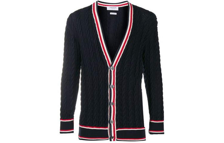 THOM BROWNE FW21 Вязаный свитер Men's Marine Blue
THOM BROWNE FW21 Вязаный свитер Men's Marine Blue