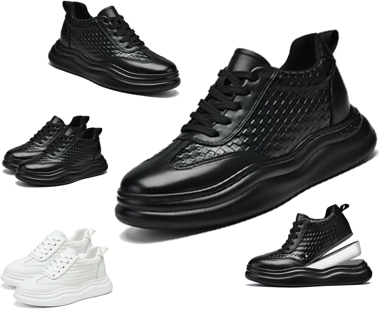 Мужские платформенные кеды-оксфорды с внутренней вставкой для увеличения роста, натуральная кожа, шнуровка, стильные и удобные нескользящие туфли для повседневной носки, работы и прогулок Generic, черный
Мужские платформенные кеды-оксфорды с внутренней вставкой для увеличения роста, натуральная кожа, шнуровка, стильные и удобные нескользящие туфли для повседневной носки, работы и прогулок Generic, черный