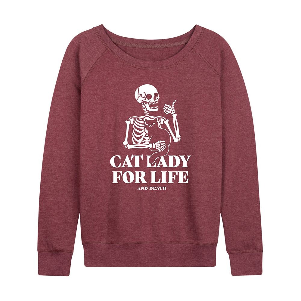 Женский легкий свитшот из френч терри Cat Lady For Life Skeleton, цвет Heather Dark Red
Женский легкий свитшот из френч терри Cat Lady For Life Skeleton, цвет Heather Dark Red