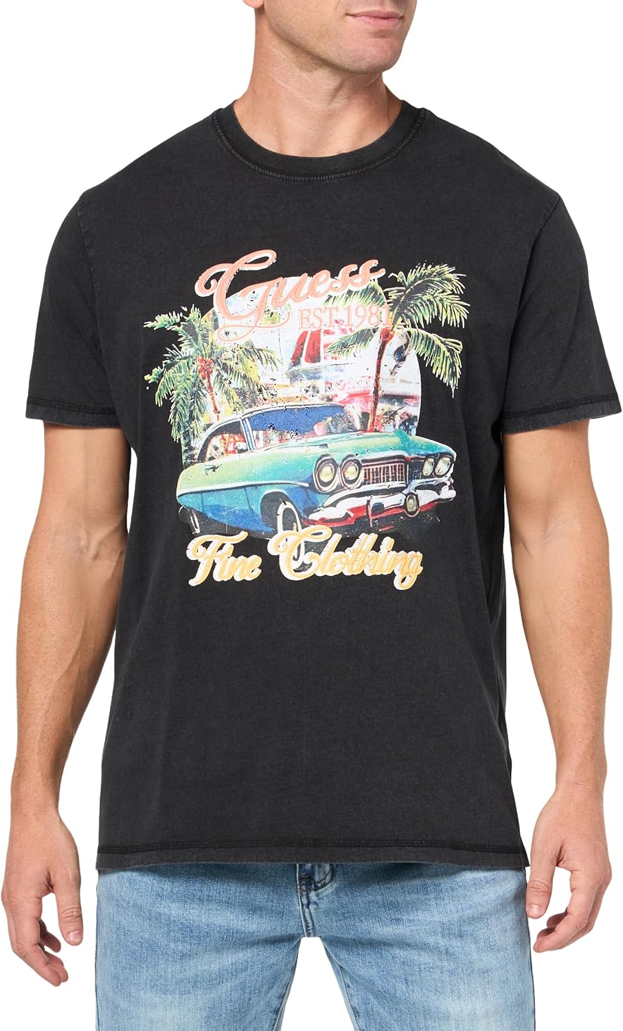 Мужская летняя футболка Guess Eco Car, Jet Black
Мужская летняя футболка Guess Eco Car, Jet Black