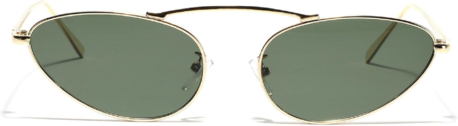 Роскошные солнцезащитные очки «кошачий глаз» для женщин, модные, 2024 год, уникальные, маленькие, овальные, стильные, с металлической оправой, треугольной формой, защита от ультрафиолета UV400 mincl, Green
Роскошные солнцезащитные очки «кошачий глаз» для женщин, модные, 2024 год, уникальные, маленькие, овальные, стильные, с металлической оправой, треугольной формой, защита от ультрафиолета UV400 mincl, Green