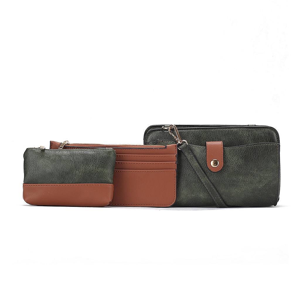 Женская сумка через плечо из веганской кожи MKF Collection Muriel с визитницей и небольшим клатчем от Mia K — 3 предмета, цвет Olive, Хаки, Женская сумка через плечо из веганской кожи MKF Collection Muriel с визитницей и небольшим клатчем от Mia K — 3 пре 
Женская сумка через плечо из веганской кожи MKF Collection Muriel с визитницей и небольшим клатчем от Mia K — 3 предмета, цвет Olive, Хаки, Женская сумка через плечо из веганской кожи MKF Collection Muriel с визитницей и небольшим клатчем от Mia K — 3 пре