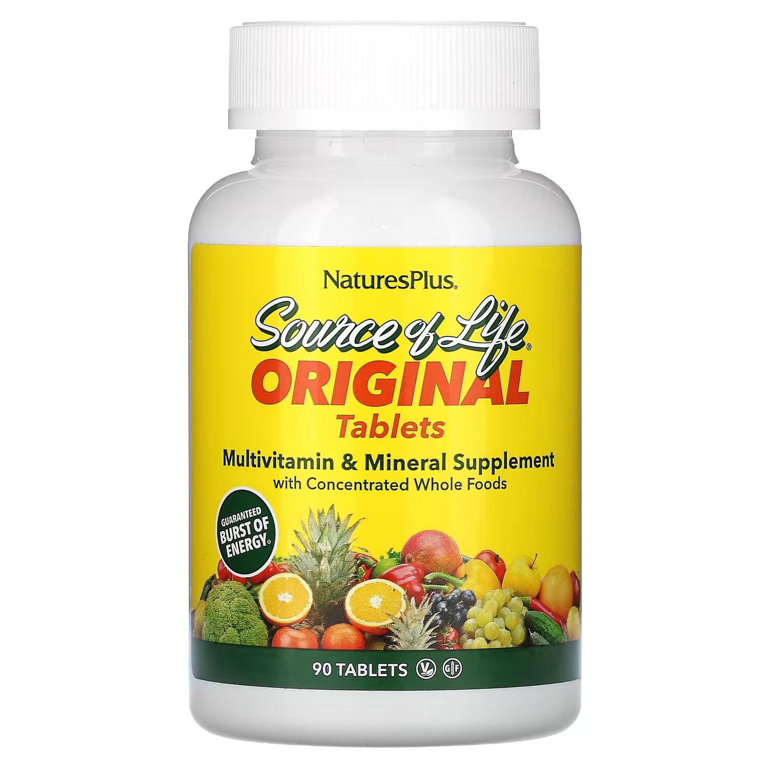 Мультивитаминная и минеральная добавка NaturesPlus Source of Life, 90 таблеток
Мультивитаминная и минеральная добавка NaturesPlus Source of Life, 90 таблеток