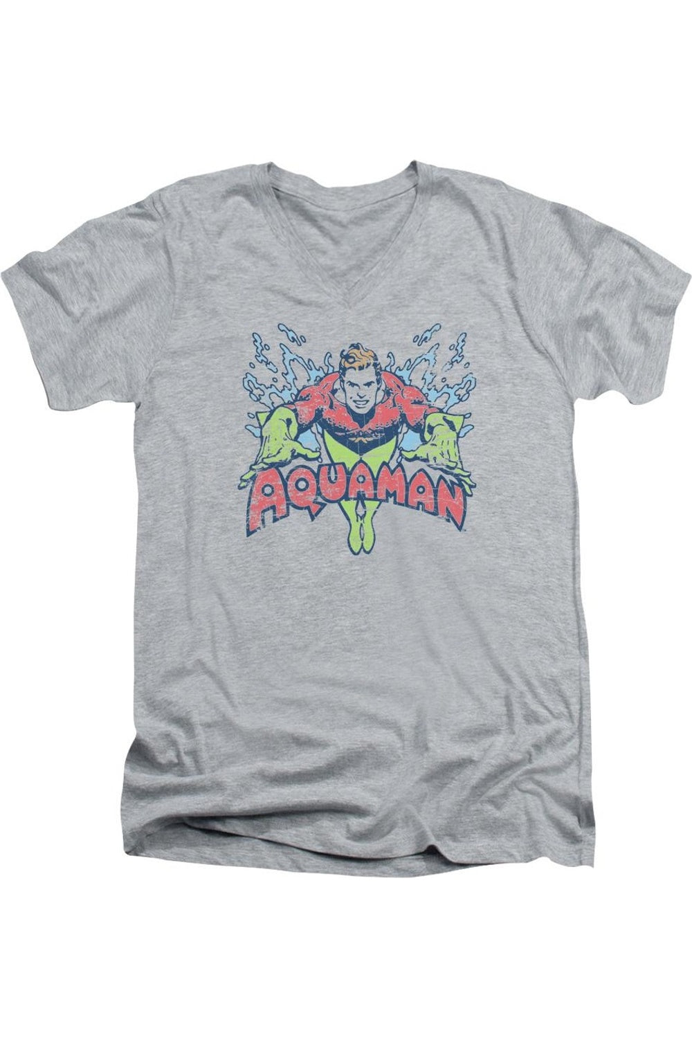 Футболка DC Comics Splish Splash с коротким рукавом и V-образным вырезом для взрослых из хлопка премиум-класса Gildan, цвет athletic heather
Футболка DC Comics Splish Splash с коротким рукавом и V-образным вырезом для взрослых из хлопка премиум-класса Gildan, цвет athletic heather