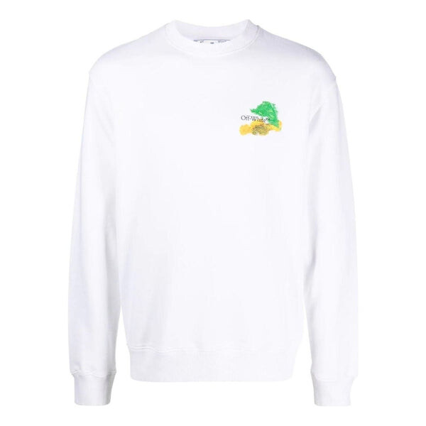 Толстовка brush arrow slim crew neck sweatshirt 'white' Off-White, белый 
Толстовка brush arrow slim crew neck sweatshirt 'white' Off-White, белый