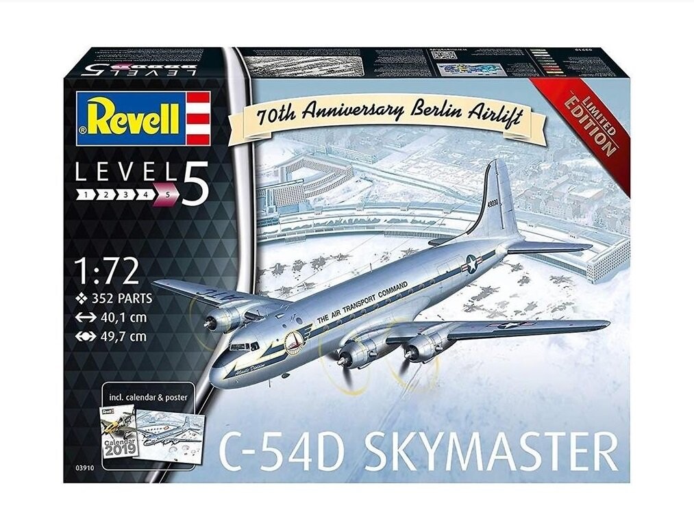 C-54D Skymaster Revell Berlin Airlift, посвященный 70-летию самолета
C-54D Skymaster Revell Berlin Airlift, посвященный 70-летию самолета