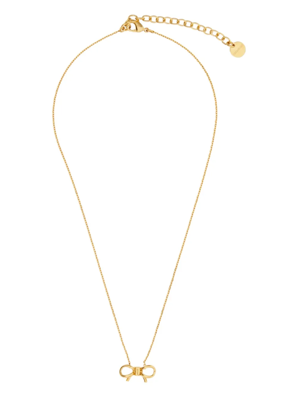 Колье с подвеской в виде банта Ferragamo, золотистый
Колье с подвеской в виде банта Ferragamo, золотистый