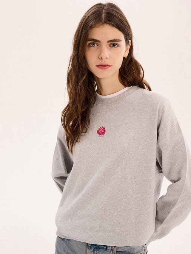 Вышитая малиновая толстовка OMNES, серый
Вышитая малиновая толстовка OMNES, серый