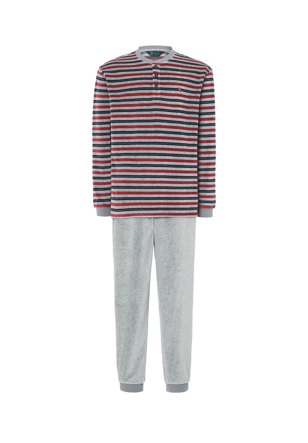 Мужская зимняя длинная бархатная пижама в полоску красная El Búho NOCTURNO, красный
Мужская зимняя длинная бархатная пижама в полоску красная El Búho NOCTURNO, красный