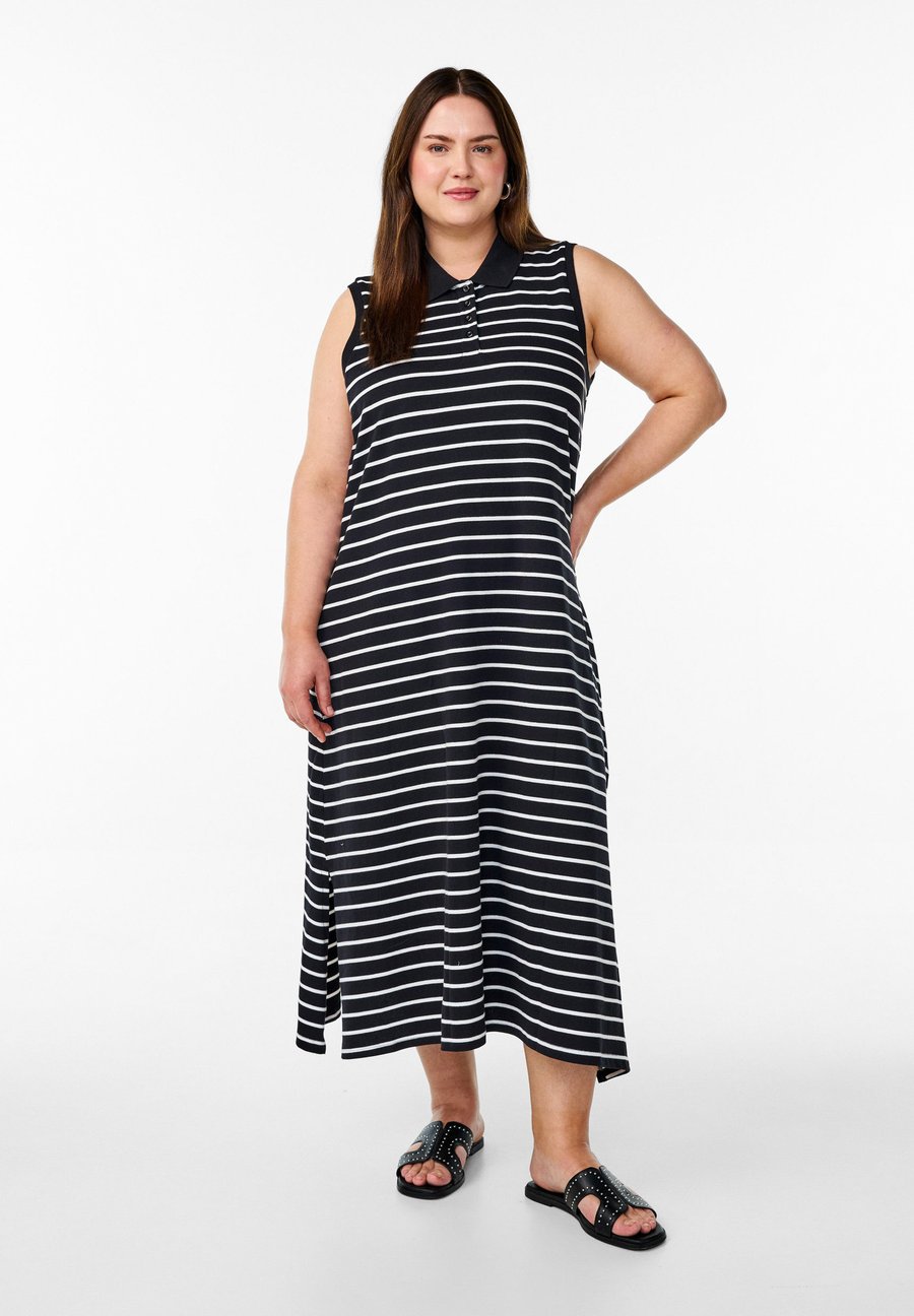 Платье Zizzi ÄRMELLOSES, Black White Stripe/Black
Платье Zizzi ÄRMELLOSES, Black White Stripe/Black