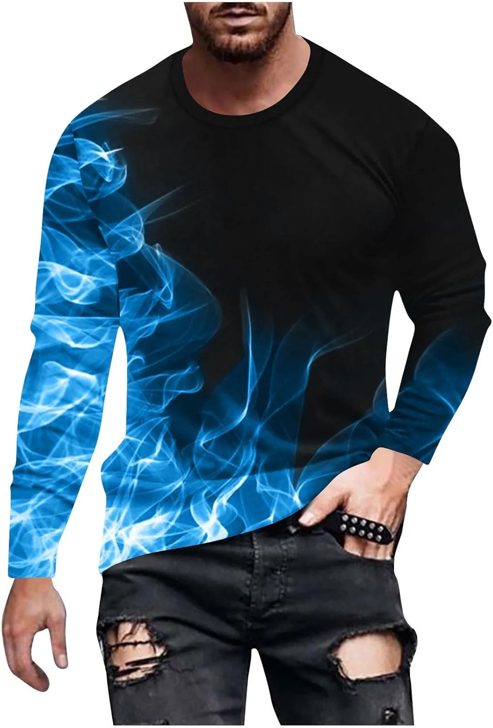 Футболка с длинным рукавом Flame Print для мужчин
Футболка с длинным рукавом Flame Print для мужчин