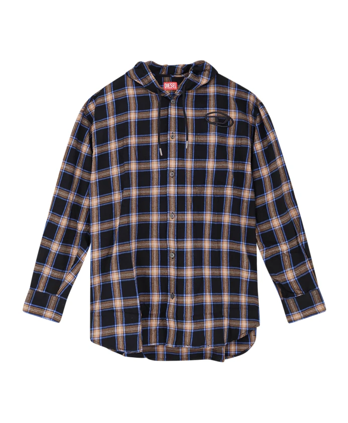 Черная рубашка с капюшоном и логотипом. Diesel, черный
Черная рубашка с капюшоном и логотипом. Diesel, черный