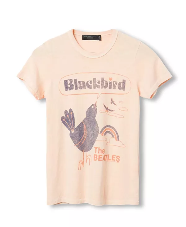 Женская оригинальная футболка The Beatles Blackbird Junk Food Clothing, бежевый
Женская оригинальная футболка The Beatles Blackbird Junk Food Clothing, бежевый