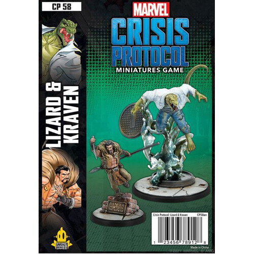 Фигурки Marvel Crisis Protocol Miniatures Game: Lizard And Kraven Fantasy Flight Games 
Фигурки Marvel Crisis Protocol Miniatures Game: Lizard And Kraven Fantasy Flight Games