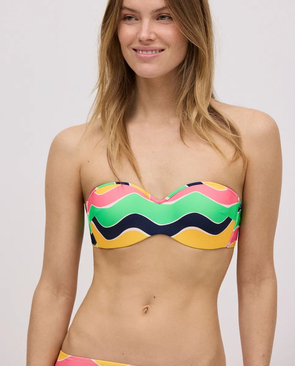 Лиф бикини-бандо на косточках с подкладкой, чашка B, разноцветный волнистый рисунок Ysabel Mora, мультиколор
Лиф бикини-бандо на косточках с подкладкой, чашка B, разноцветный волнистый рисунок Ysabel Mora, мультиколор
