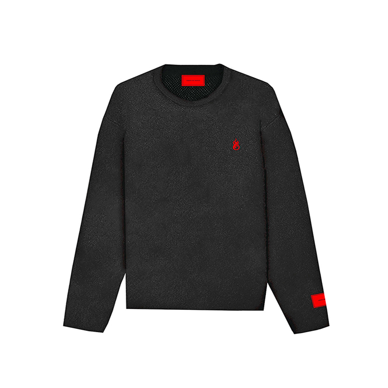 Свитер с логотипом и круглым вырезом Vision Of Super, черный
Свитер с логотипом и круглым вырезом Vision Of Super, черный