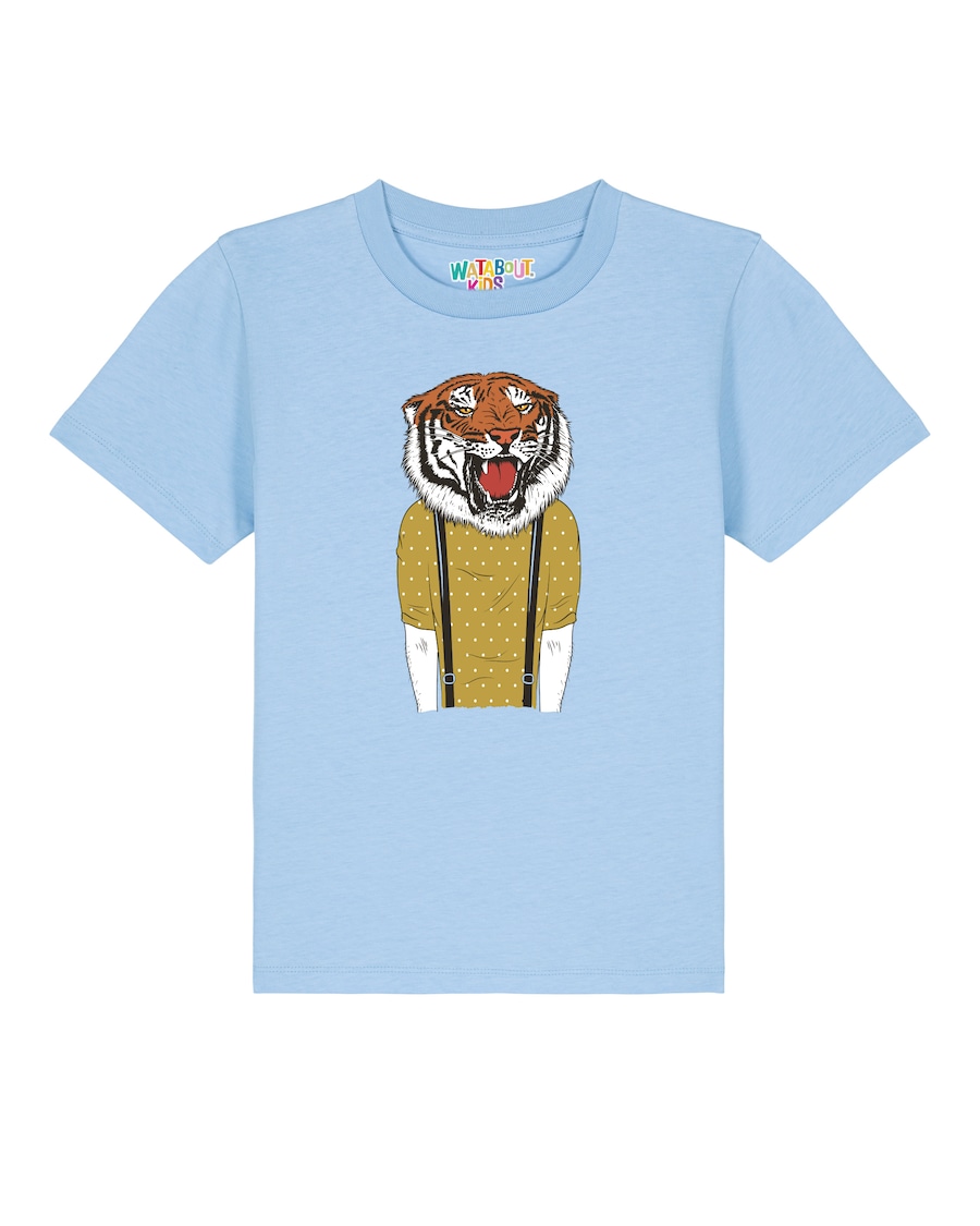 Рубашка watabout.kids Tiger Head, светло-голубой
Рубашка watabout.kids Tiger Head, светло-голубой