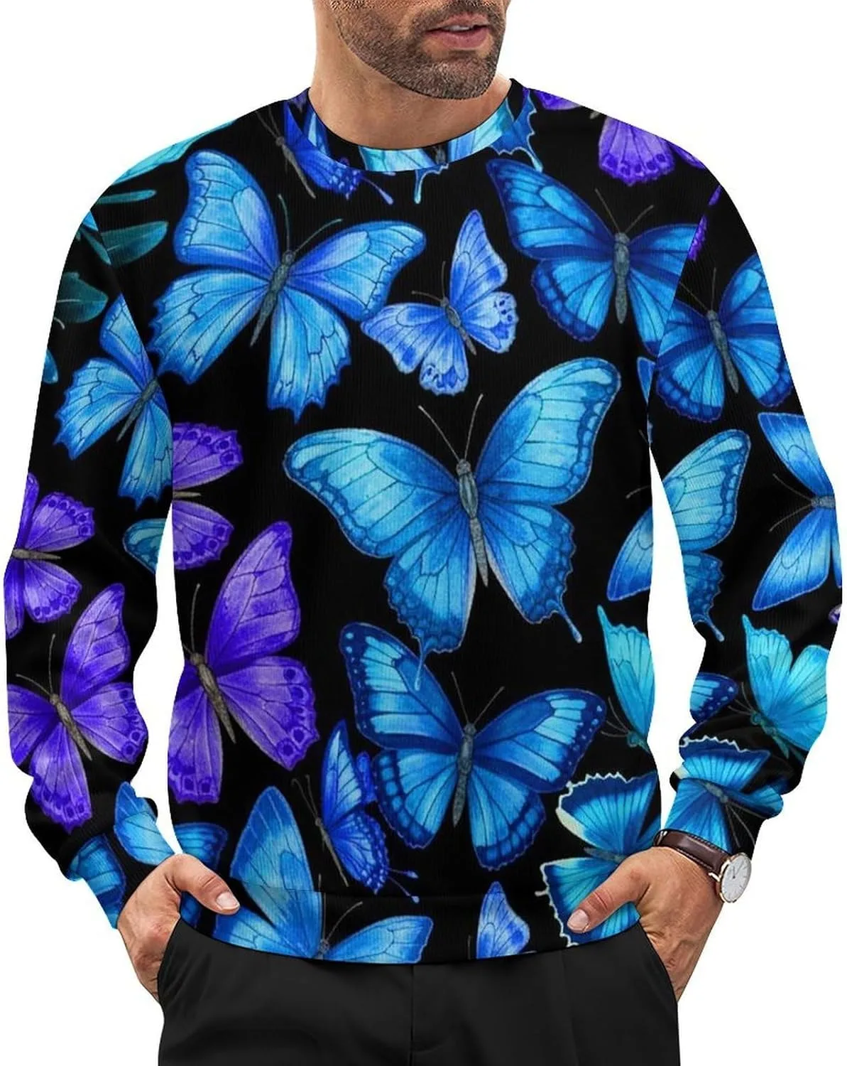 Мужской свитер свободного кроя с длинными рукавами Meaudiwes
Мужской свитер свободного кроя с длинными рукавами Meaudiwes