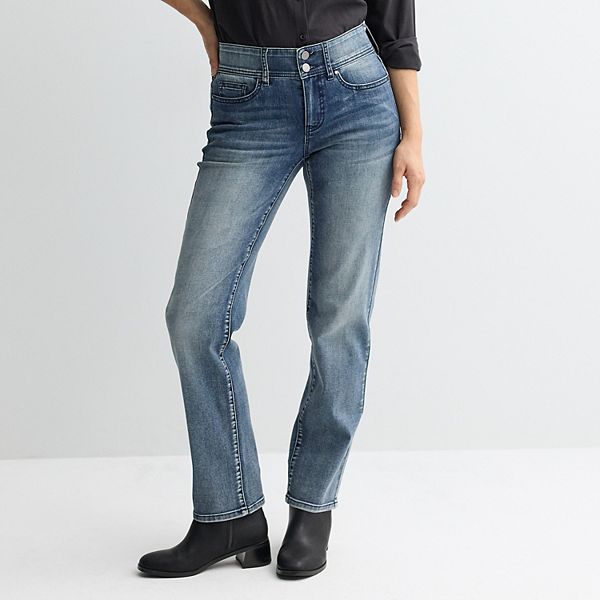 Женские джинсы прямого кроя с эффектом контроля живота Apt. 9, Medium Potassium Wash
Женские джинсы прямого кроя с эффектом контроля живота Apt. 9, Medium Potassium Wash