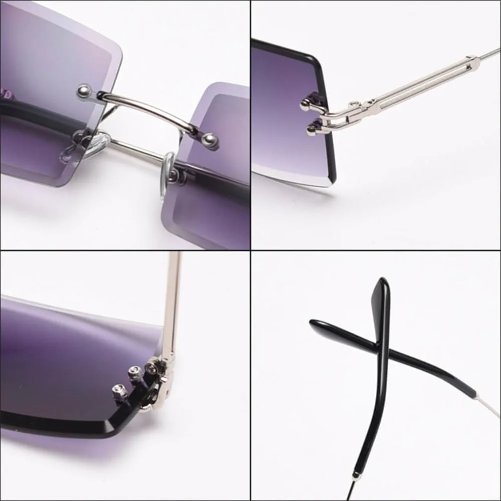 Солнцезащитные очки без оправы прямоугольной формы для женщин, ретро-солнцезащитные очки с градиентным переходом для мужчин, солнцезащитные очки UV400 VFDHN, C74
Солнцезащитные очки без оправы прямоугольной формы для женщин, ретро-солнцезащитные очки с градиентным переходом для мужчин, солнцезащитные очки UV400 VFDHN, C74