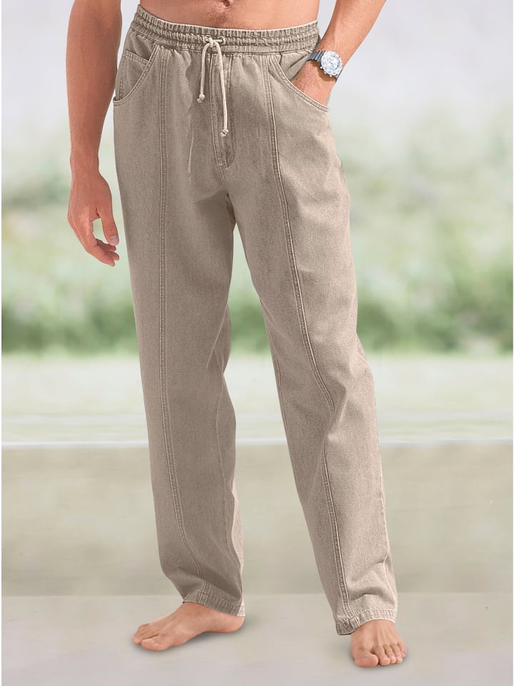 Тканевые брюки Sieh an!, бежевый 
Тканевые брюки Sieh an!, бежевый